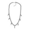 Cone Pendant Choker Necklace Titanium Steel Twisted Necklace Rock Stud Necklace  For Lovers