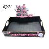 Halloween Candy Tray Witch Decorative Wood Serving with Handle, Ghost Pumpkin Castle Creative Party Supplies Trick or Treat Dessert for Accessories