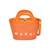 Tropicalia Gold Hardware Logo Leather And Cotton Mini Shoulder Crossbody Bag Kids Bags Carrot-Orange M01161P386000R17