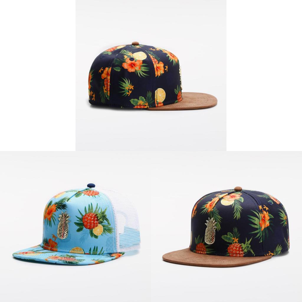 Fruity Summer Cap With Adjustable Fit And Wide Brim For Casual Sun Protection