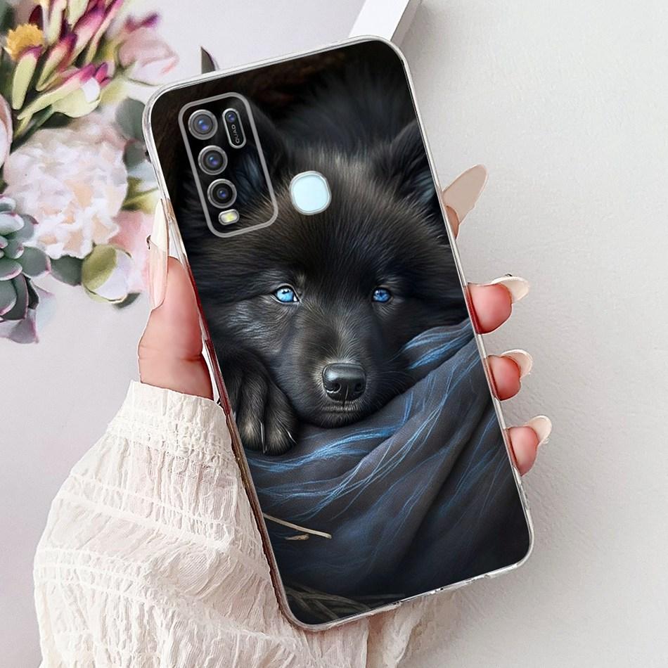 For Vivo Y50 Y30 Y30i 1935 1938 Cool Dragon Tiger Painted Phone Case For Vivo Y30 Y30i Y50 Soft Silicone TPU Cases