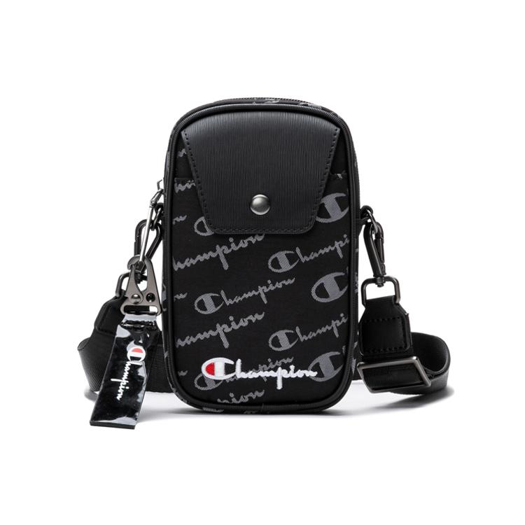 New Champion Fabric Shoulder Bag Trumpets Unisex Black/Khaki U2CACPU11
