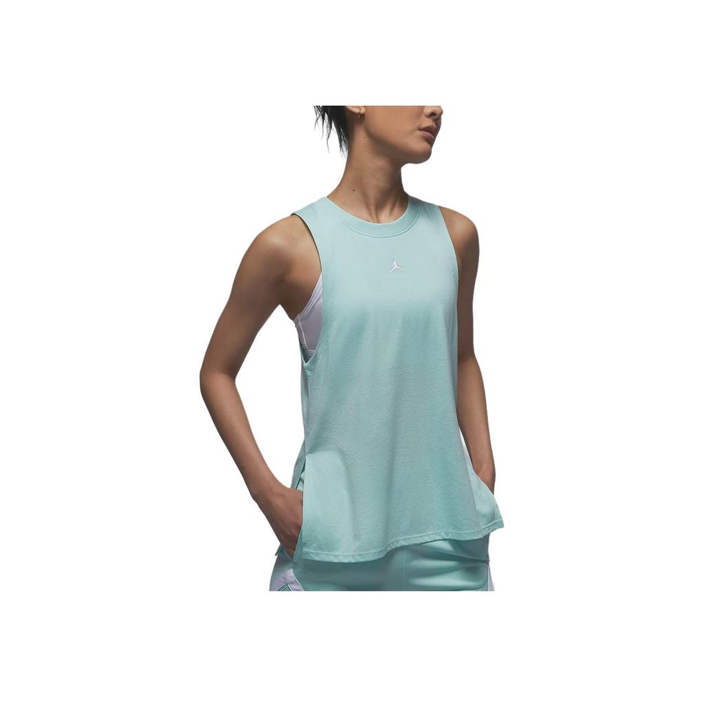 Jordan Sport Diamond Solid Quick-Dry Lightweight Comfortable Casual Training Tank Top Women Tops Light-Rain-Green FB4630368