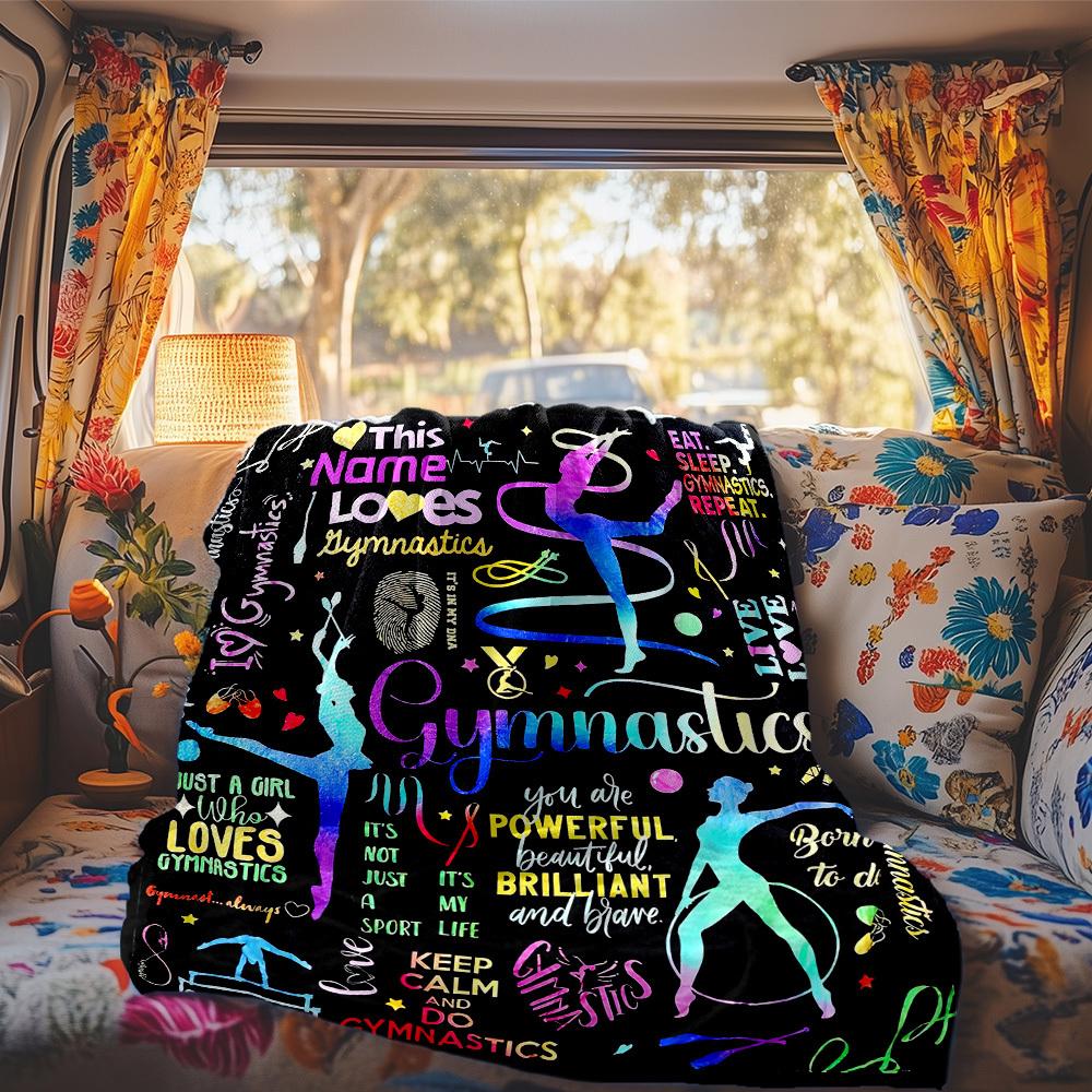 Gymnastics Rv Blanket Comfortable Soft Lightweight Multiseasonal Blanket For Travel Camping Picnics Sofas Rvs Beds Living Rooms Perfect Gift For
