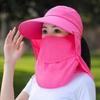 Anti-UV Shawl Mask Hat Face Covering Neck Protection Cap Fisherman Hat Sunshade Shawl Cap  Cycling