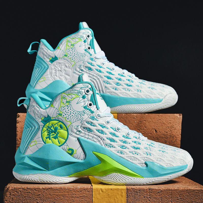 Venom James Basketballschuhe Reibungsgeräusch rutschfest verschleißfest leicht atmungsaktiv High-Top Herren- und Teenager-Mandarinenenten-Sneaker