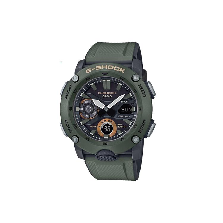 CASIO Men G-SHOCK Black Watch GA-2000-3APR GA-2000-3APR Army Green