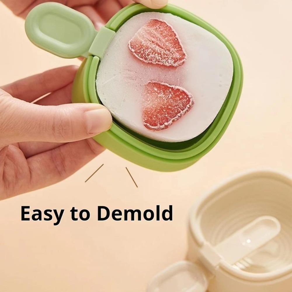 Silicone Popsicle Mold Set Reusable with Sticks - BPA Free DIY Ice Pop Maker for Easy Release & Homemade Cakesicles (1-Piece)