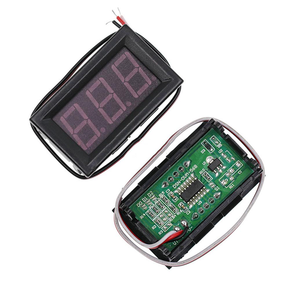 48 X 29 X 22 Mm Voltage Table Blue DC0.00V-30.0V LED Digital Tube Red