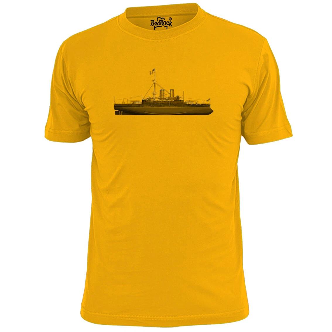 Mens HMS Benbow Iron Duke Battleship Blueprint T shirt 2XL