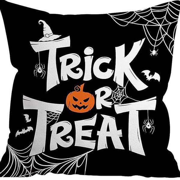 

Хэллоуин Подушка Тему Популярная Льняная Квадратная Наволочка Удобная Подушка Домашняя Накидка на Подушку 45 * 45Cm [without core]