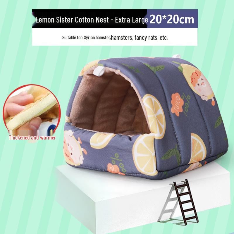 Winter Warm Cotton Nest for Small Pets: Hamsters, Chinchillas, Hedgehogs, Squirrels & Rabbits