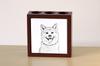 Akita, Akita Inu - Stiftehalter mit Hund, Schreibtischorganizer mit Aufdruck, personalisierte Schreibtischdekoration von der Marke Art-Dog.