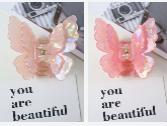 Butterfly Hair Claw for Women Acrylic Handmade Back-of-Head Shark Clip Hair Accessories