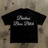 Badass Boss Bitch Tee | Script Typography, Empowerment StatemenT-Shirt