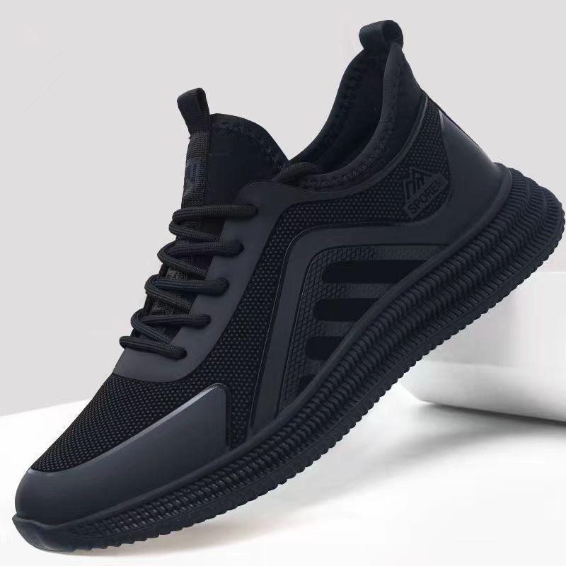 Lightweight outdoor new men's shoes running comfortable casual sports shoes black men's shoes autumn simple