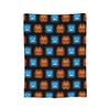 Coperta in Flanella Geometric Dash Old School Gaming, Coperte Geometry Dash per Letto Ufficio Trapunta Ultra-Morbida,