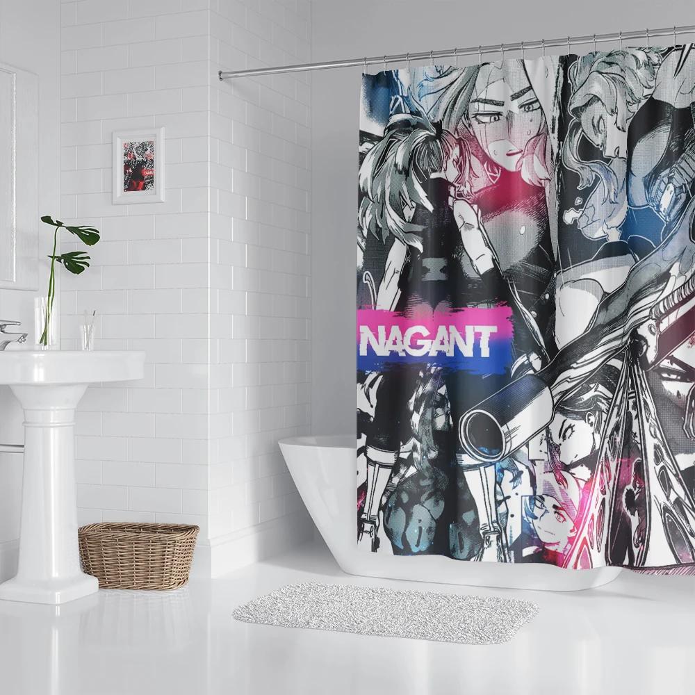 Anime Shower Curtain With Hook Bathroom Curtain Bathroom Decor Anime Decor  Curtain