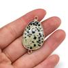 1Pc Faceted Water Drop Natural Stone Connector Pendant 22×38mm Golden Zinc Alloy Bezel Wrapped Double Loops Gemstone Link Charm For DIY Jewelry Making