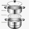 SUPOR 28cm 304 Stainless Steel Double Layer Steamer Pot
