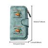1pc Persimmon Print Casual Long Zipper Wallet, Large Capacity Card Holder, Unisex Clutch Bag, Fashionable Zipper Coin Purse, Suitable for Daily Use,