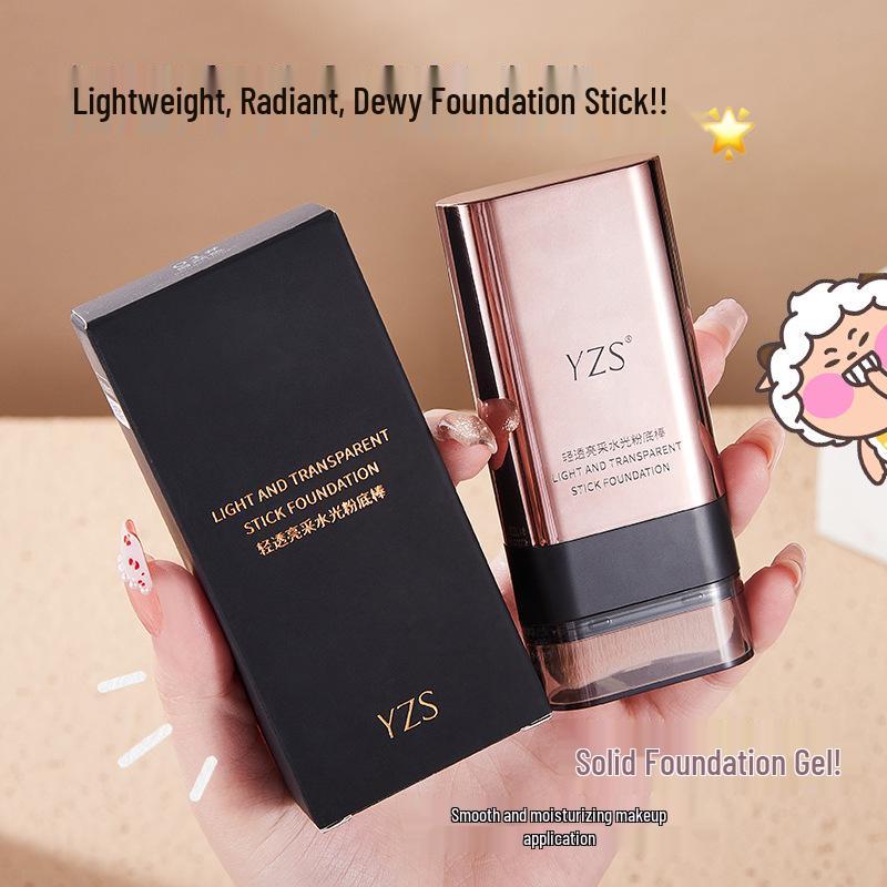 Brightening Waterproof Foundation Stick: Lightweight, Long-lasting, Non-transfer, Moisturizing & No Caking Concealer.