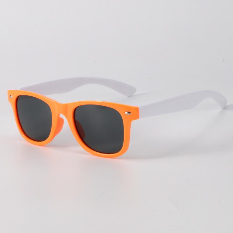 Customizable Colorblock Kids' Sunglasses: Fashionable, Anti-Radiation, Windproof, Sandproof, UV Protection.