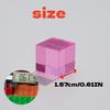 50/98Pcs Rainbow Crystal Acrylic Cubes Stacking Gem Blocks Sensory Building Blocks For Kids Learning Color Light Shadow Toy