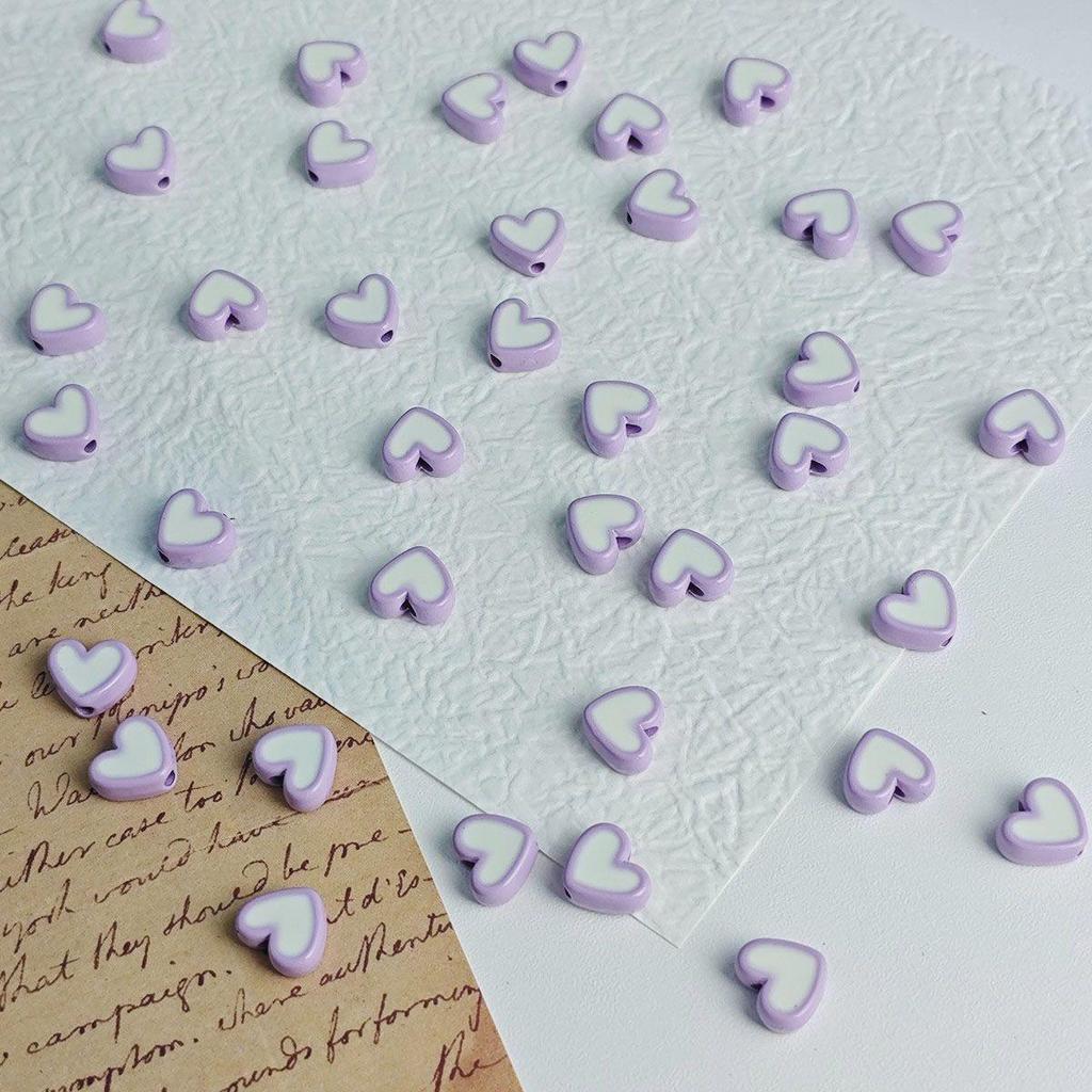 Kleine Acryl-Wolken-Herz-Perlen für DIY-Schmuck und Anhänger