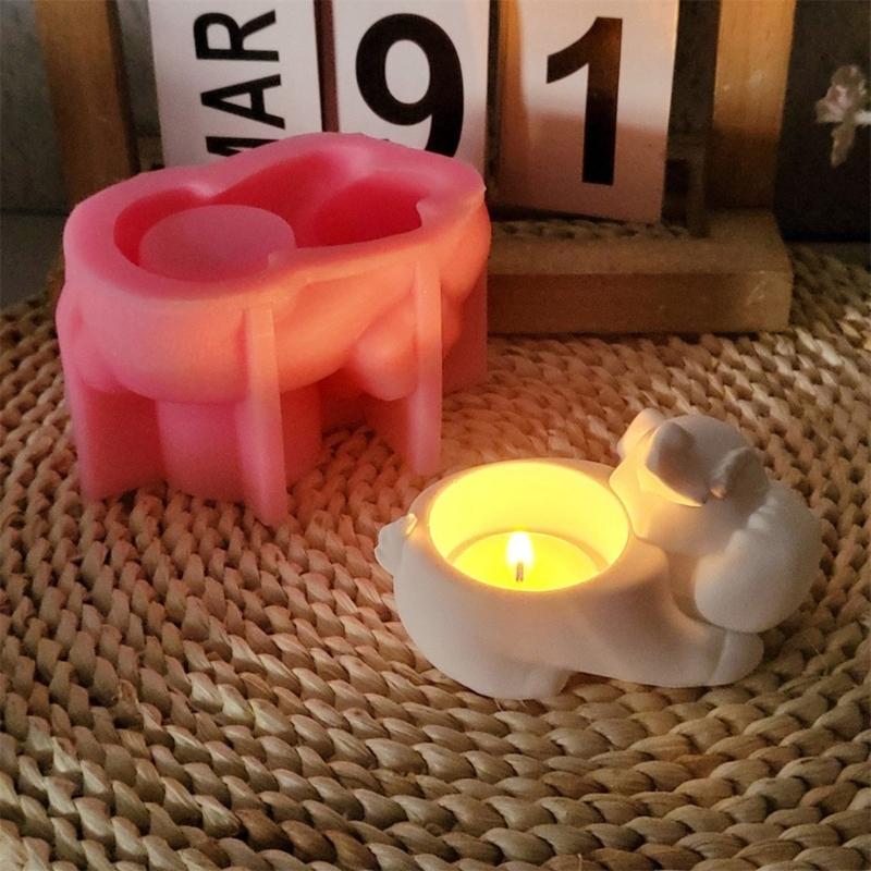 Schlafender Hund Gießformen Gipsformen Tier Silikonform Ornamente Formen DIY Gussformen Epoxidharz Formen