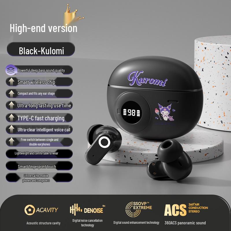 New M41 True Wireless Bluetooth Headphones - Transparent In-Ear Design, Smart Display, Noise Cancelling, Long Battery Life