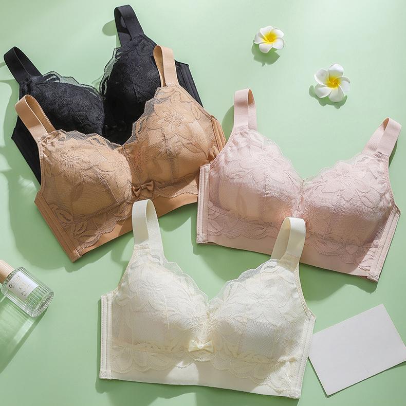 Thin Without Steel Ring Bra for Women Plus Size Sexy Adjustable Push Up Bra for Women Gathering Bra for Women