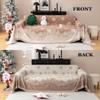 Christmas Sofa Cover Christmas Yarn-Dyed Snowflake Towel Four Seasons Universal Full Cover Anti-Slip Sofa Cover Festive Blankets