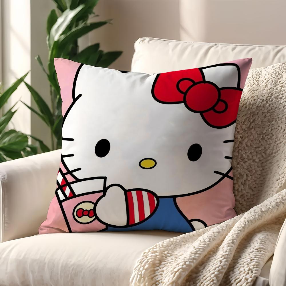 Lovely HHello Kitty cushion cover For Pillow Printing Sofa Decoration Home Car Room Coffee Shop Office Nordic Simplicity