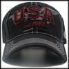 Eagle Cap Hat with English Letters and Cool CZ179 [White Fang] Brim, Logo, Outdoor, Casual, Men's, Women's, (Black)