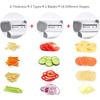 LMETJMA 18 in 1 Adjustable Mandoline Vegetable Slicer Stainless Steel Vegetable Slicer Julienne Slicer for Potato Onion JT214