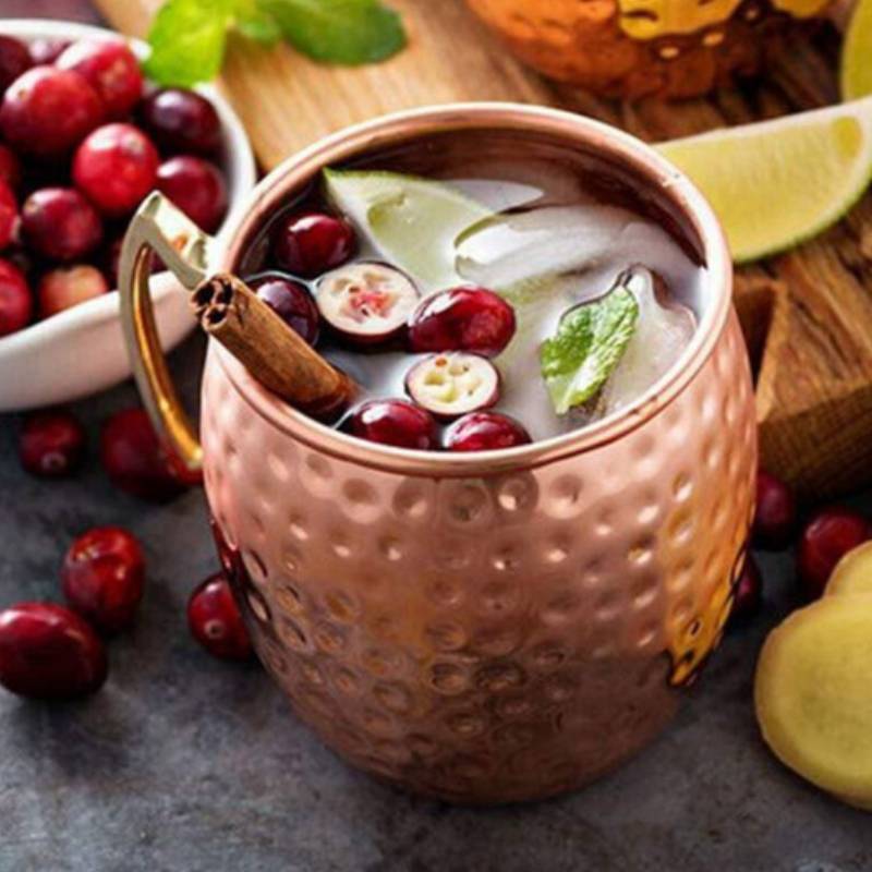 Brass Moscow Mule Mug Stainless Steel Elegant Beer Cup With Colorchanging Finish For Bar Use