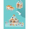 Wooden Building Blocks Set Toddler Natural Wood Block Montessori Learning Toy Stacking Toys Building Blocks Gifts for Kids Age 3