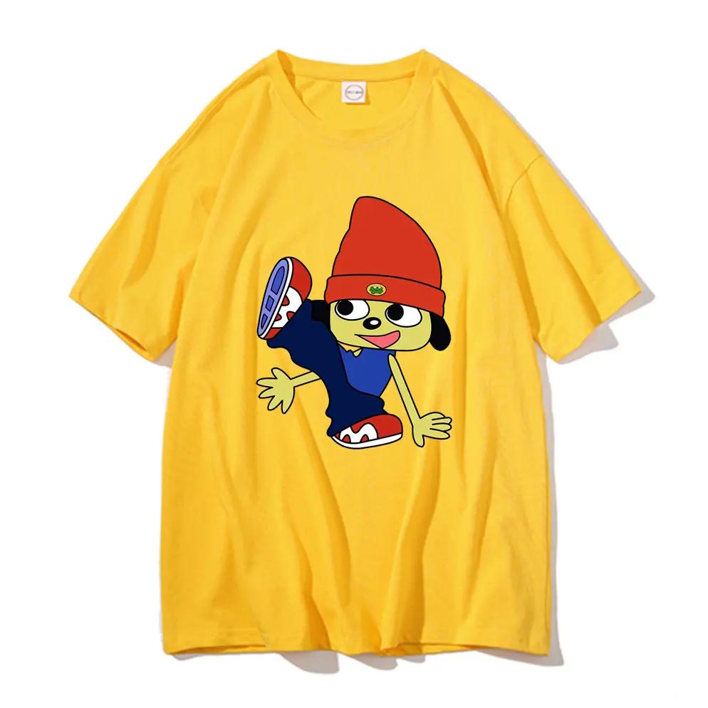 

Parappa The Rapper Tshirt Men Women Black Fashion Hip Hop Oversized Tee Short Sleeve Man Cotton T-shirt Funny Unisex T Shirts M