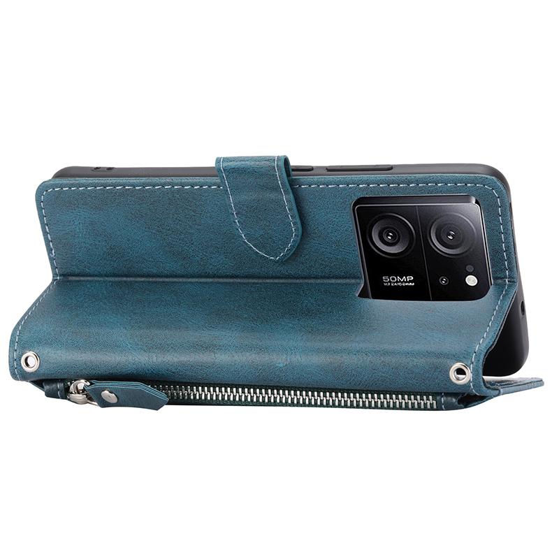 For Xiaomi Redmi K60 Ultra/13T/13T Pro Case Shockproof Leather Wallet Phone Cover with Long and Short Straps