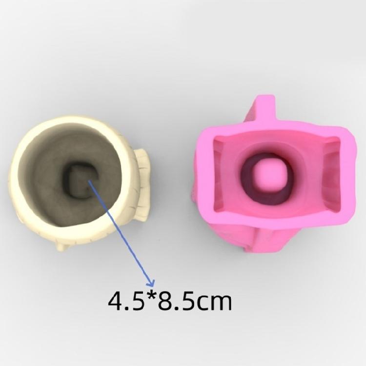 Easy to Use Flower Pots Mould Short Hair Girl Planter Silicone Mold Personalized Succulent Vases Jewelry Crafting Mould