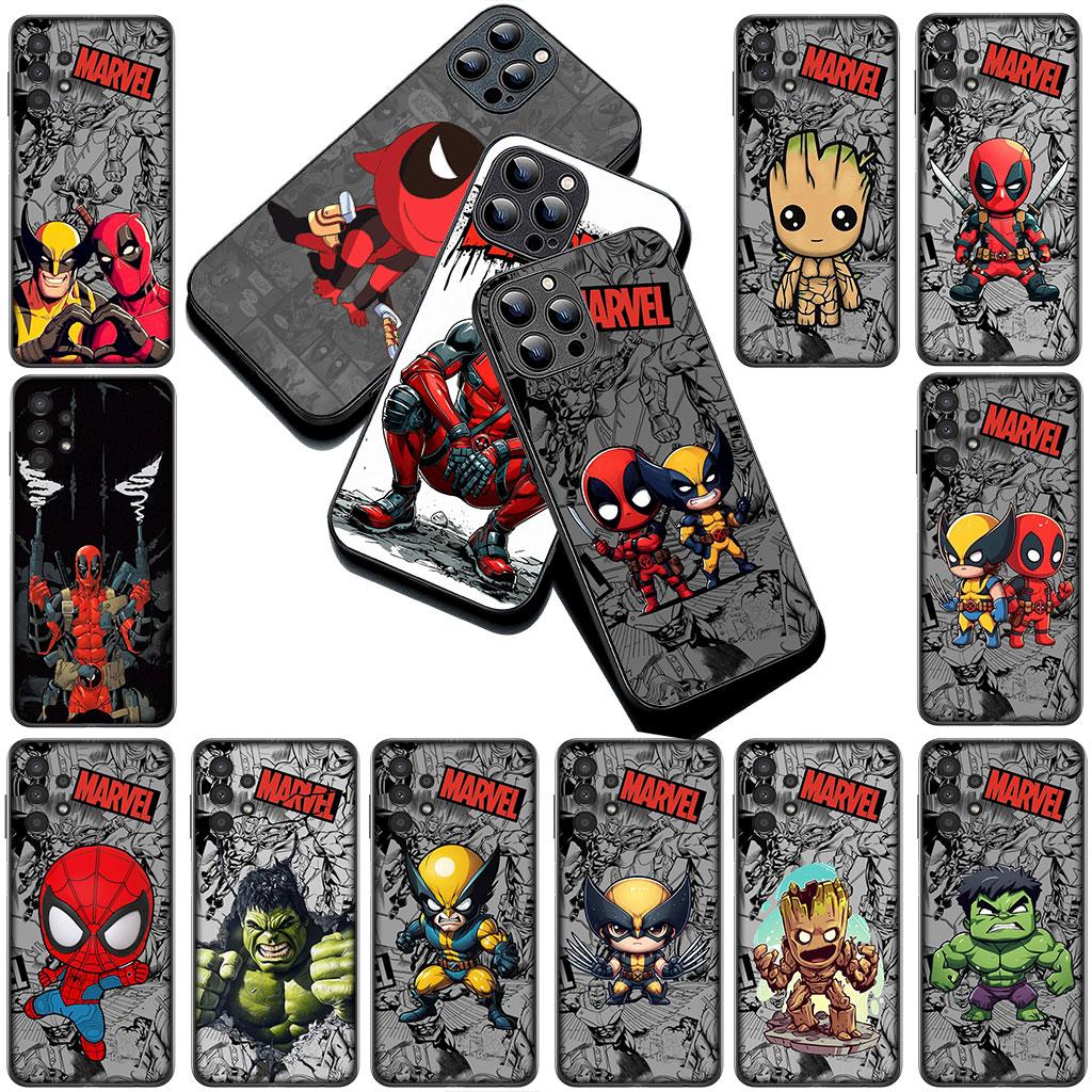Phone Cover for Motorola Moto G86 G57 E14 E15 G14 G34 G35 G84 G24 A54 G15 Power E22 Casing Case Wolverine Marvel Hulk Deadpool