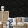 Black glitter wallpaper, black and graphite, black background, 50x1000