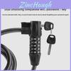 Bicycle Lock With Code Key Locking System For Mountain And Road Cycling Security
