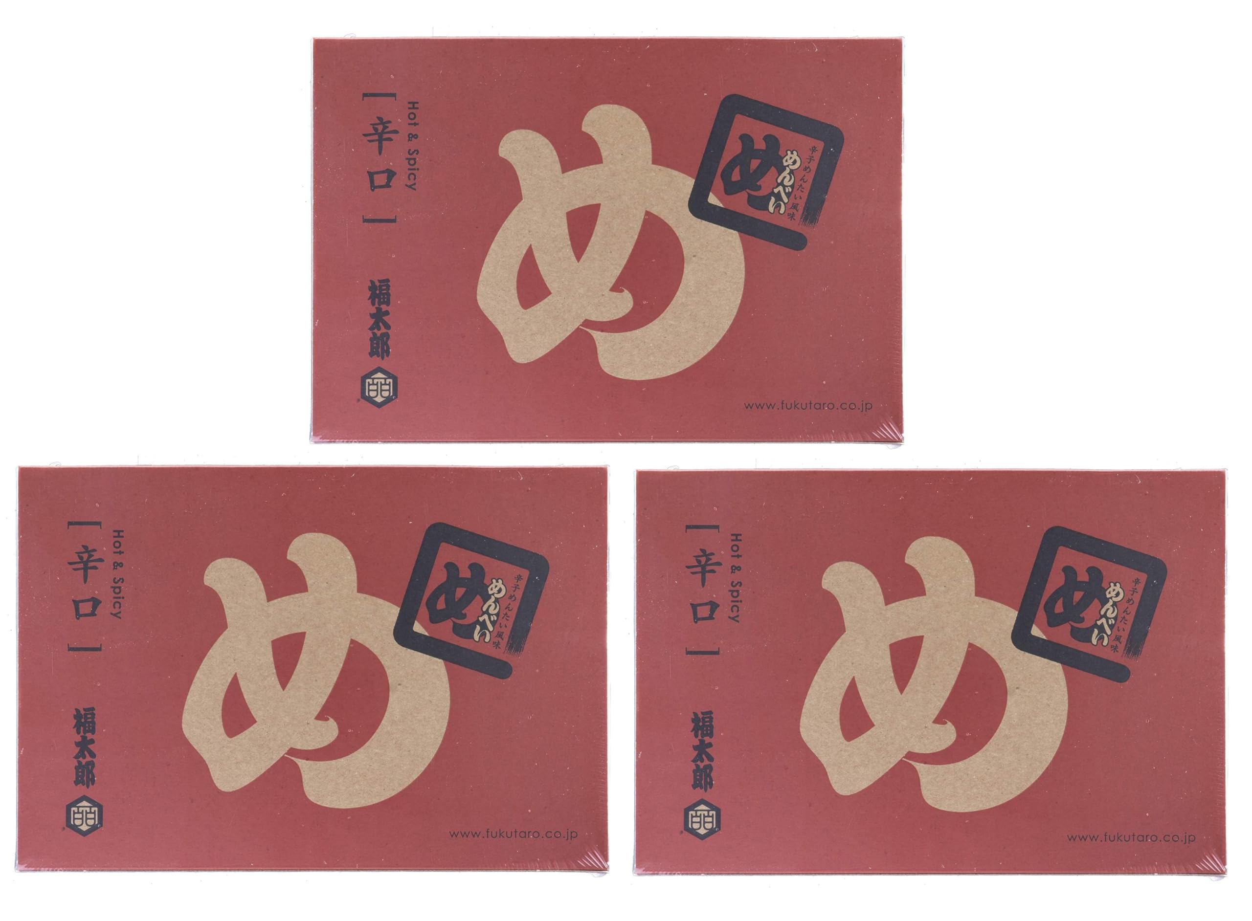 

Aburaya Menbei Rice 2 pieces x 8 bags x 3 Fukuoka Souvenir x 3 [Yamaguchi Fukutaro] (Mentaiko Crackers) Spicy, boxes,