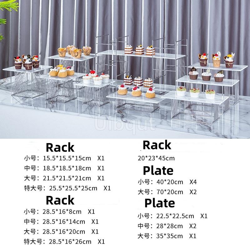 show exhibition Gold Shiny Cake rack sushi Snack Stand ceramic Plate Buffet Banquet Decor Wedding dessert table display holder