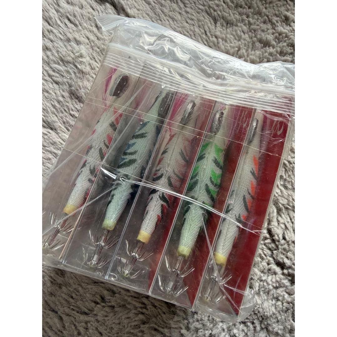 Used [New and unopened] Egi set squid fishing 5 colors 10 pieces size 3.0