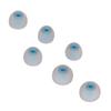 3 Size 6 Pcs Replacement Earplugs Soft Silicone Eartips Noise Reducing Earbuds for EarphonesGreen