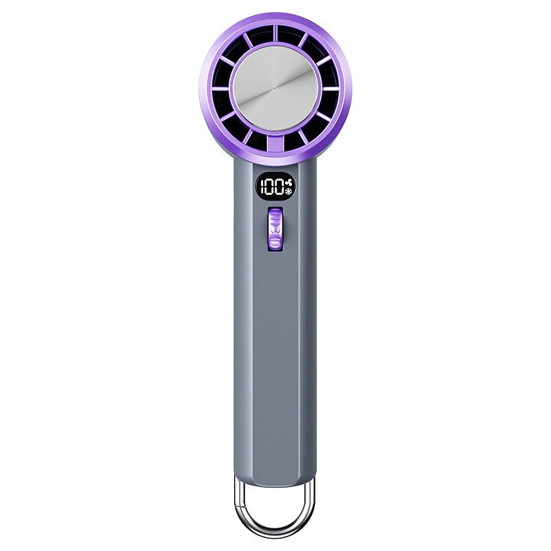 

100-Speed USB Rechargeable Handheld Turbo Cooling Fan for Outdoor and Mountaineering 54*53*165 mm