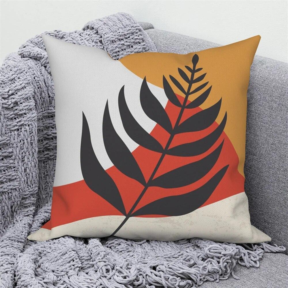 Pillowcase Home Decor Sofa Nordic Decorative  Abstract Geometric Plant Cushion